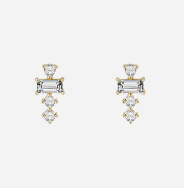 Geometric Stardrop Clip-On Earrings - SOMIY