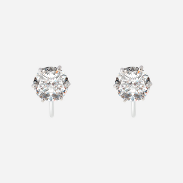 Sparkling Diamond Clip-On Earrings - SOMIY