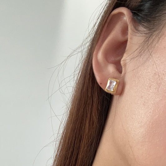 Baguette Diamond Clip-on Earrings