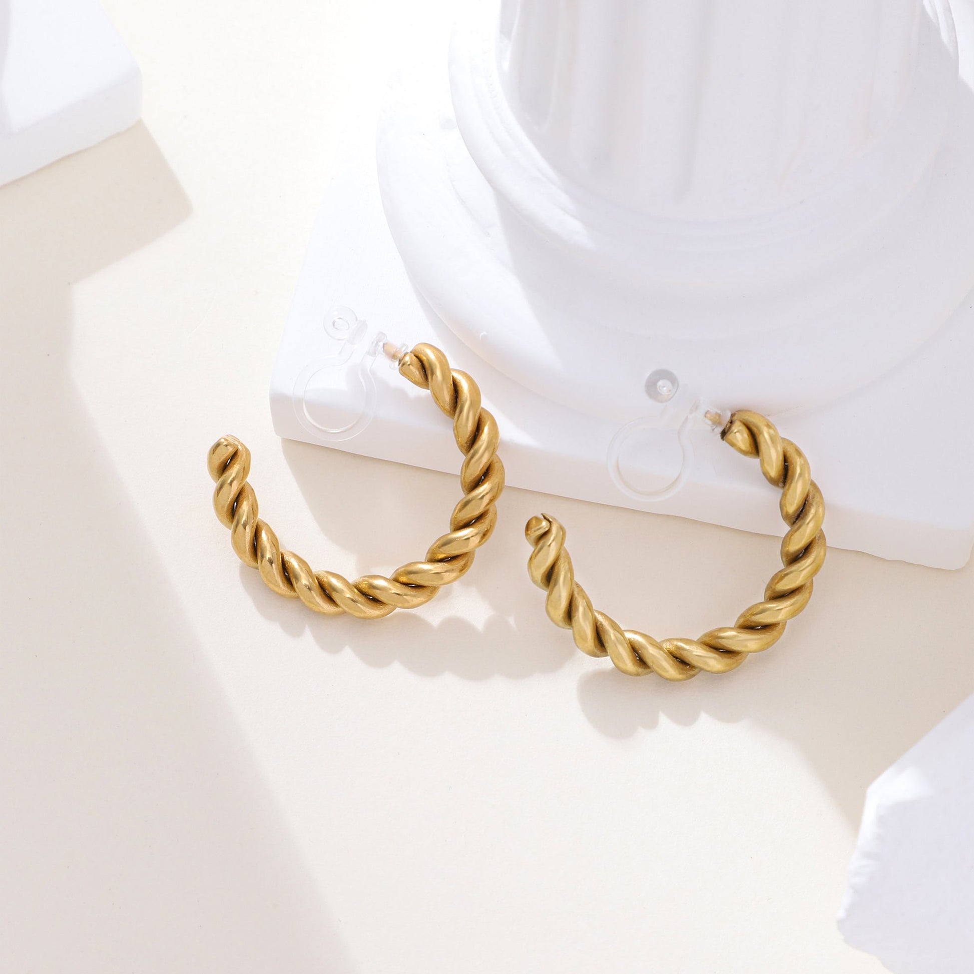 hoop clip-on earrings by SOMIY – pain-free non-pierced jewelry for everyday wear