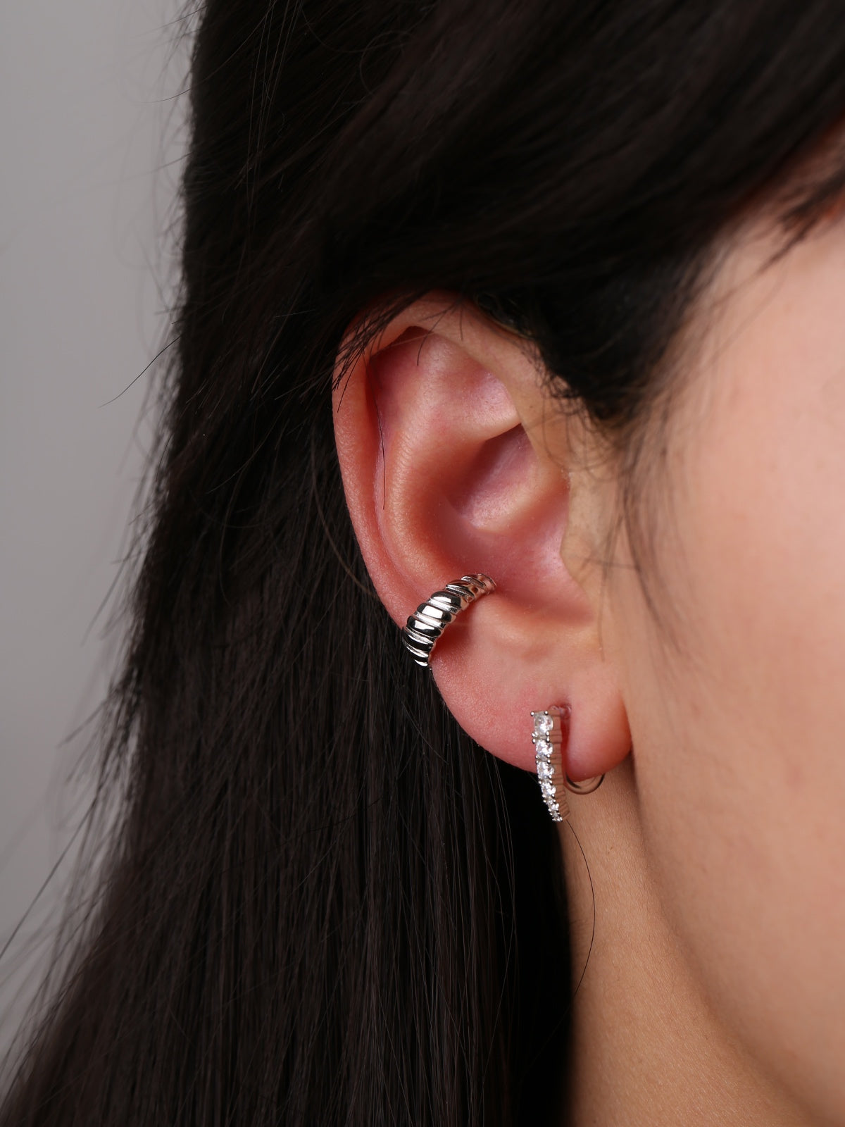 CZstud clip-on earrings by SOMIY – pain-free non-pierced jewelry for everyday wear