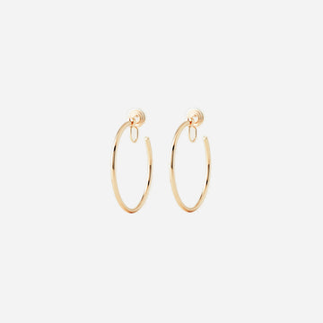 Thin Hoop Clip-On Earrings - SOMIY