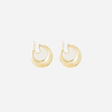 Medium Dome Hoop Clip-On Earrings - SOMIY