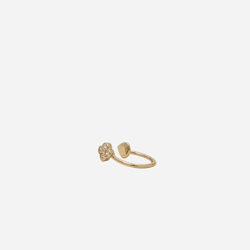 Diamond Four Leaf Clover Ear Cuff - SOMIY