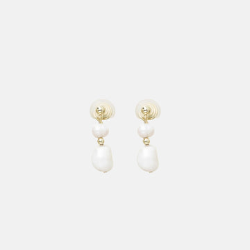 Double Pearl Clip-On Earrings - SOMIY