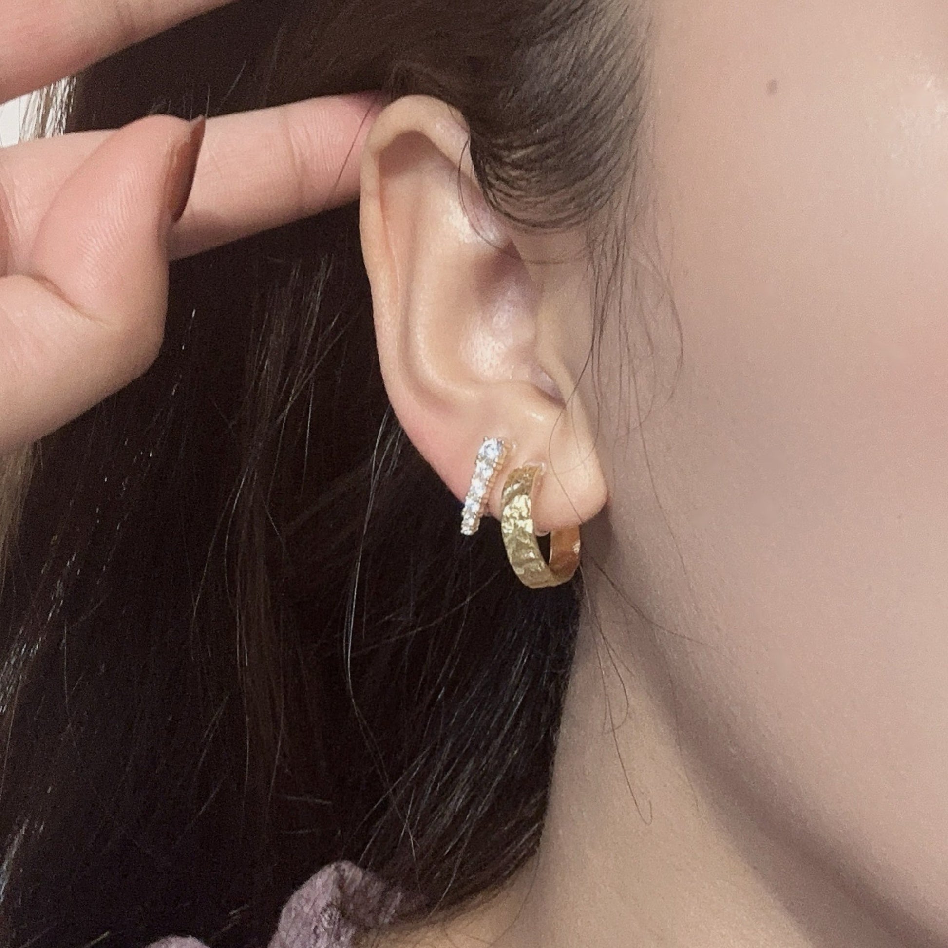 hoop clip-on earrings by SOMIY – pain-free non-pierced jewelry for everyday wear