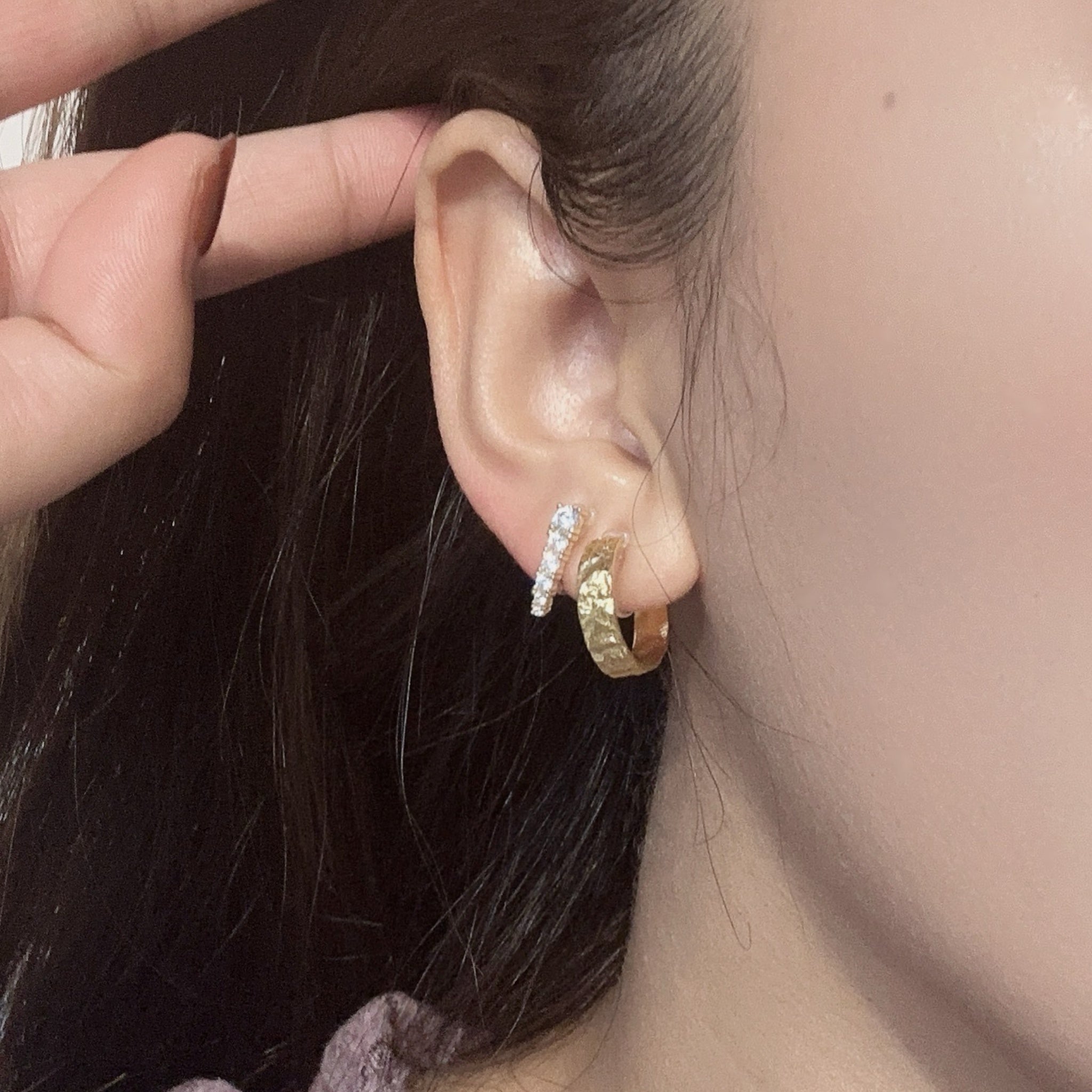 hoop clip-on earrings by SOMIY – pain-free non-pierced jewelry for everyday wear