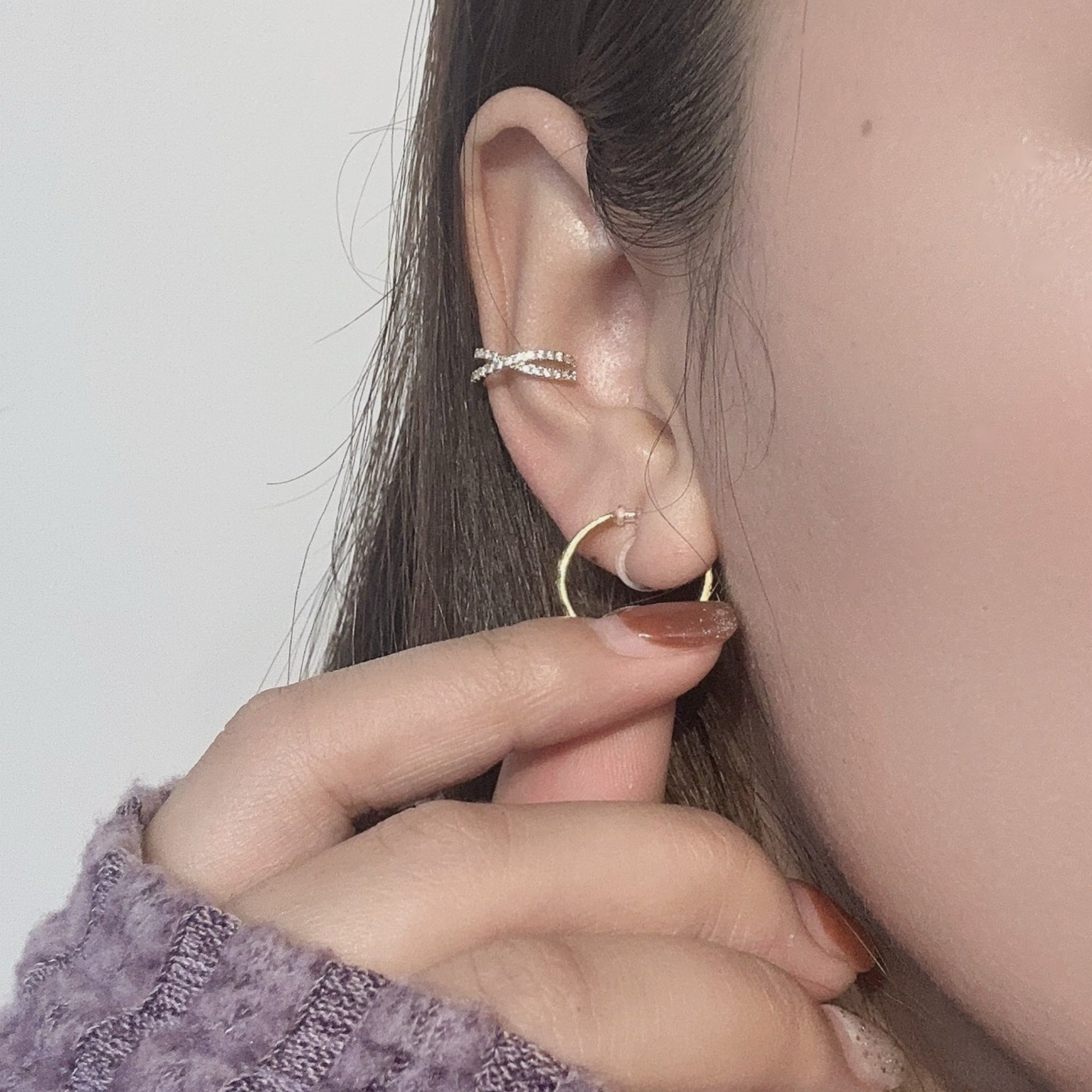 hoop clip-on earrings by SOMIY – pain-free non-pierced jewelry for everyday wear