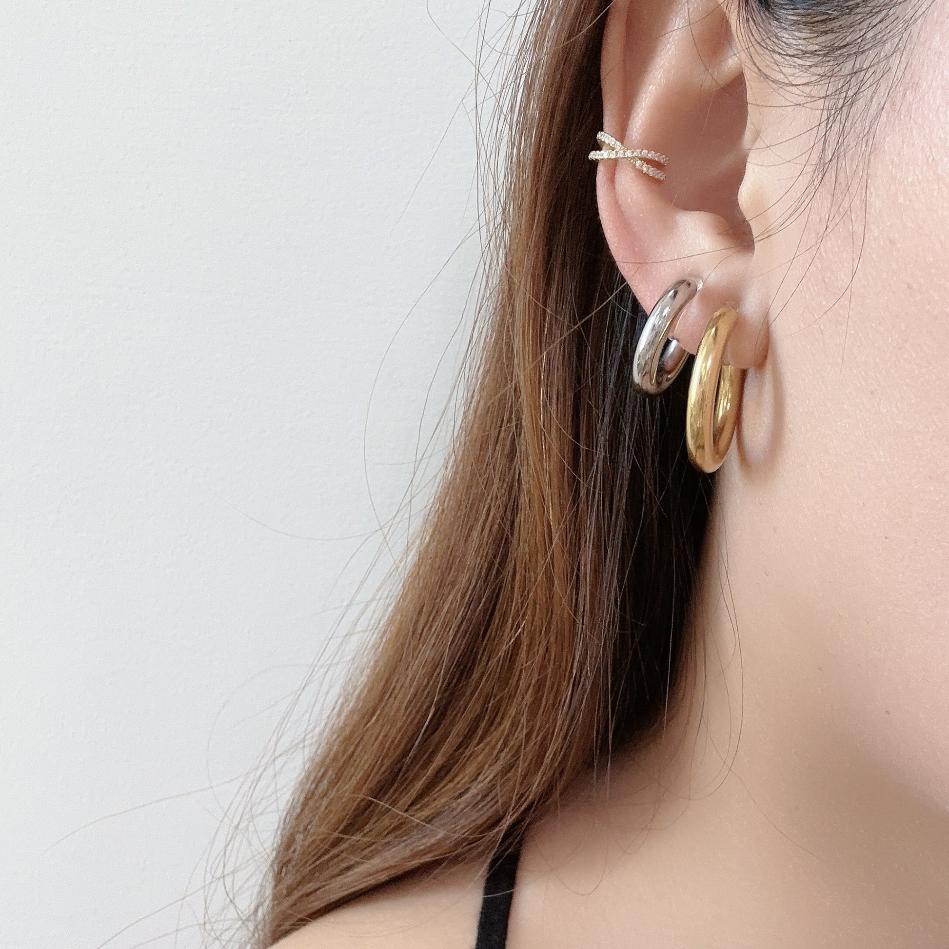 hoop clip-on earrings by SOMIY – pain-free non-pierced jewelry for everyday wear