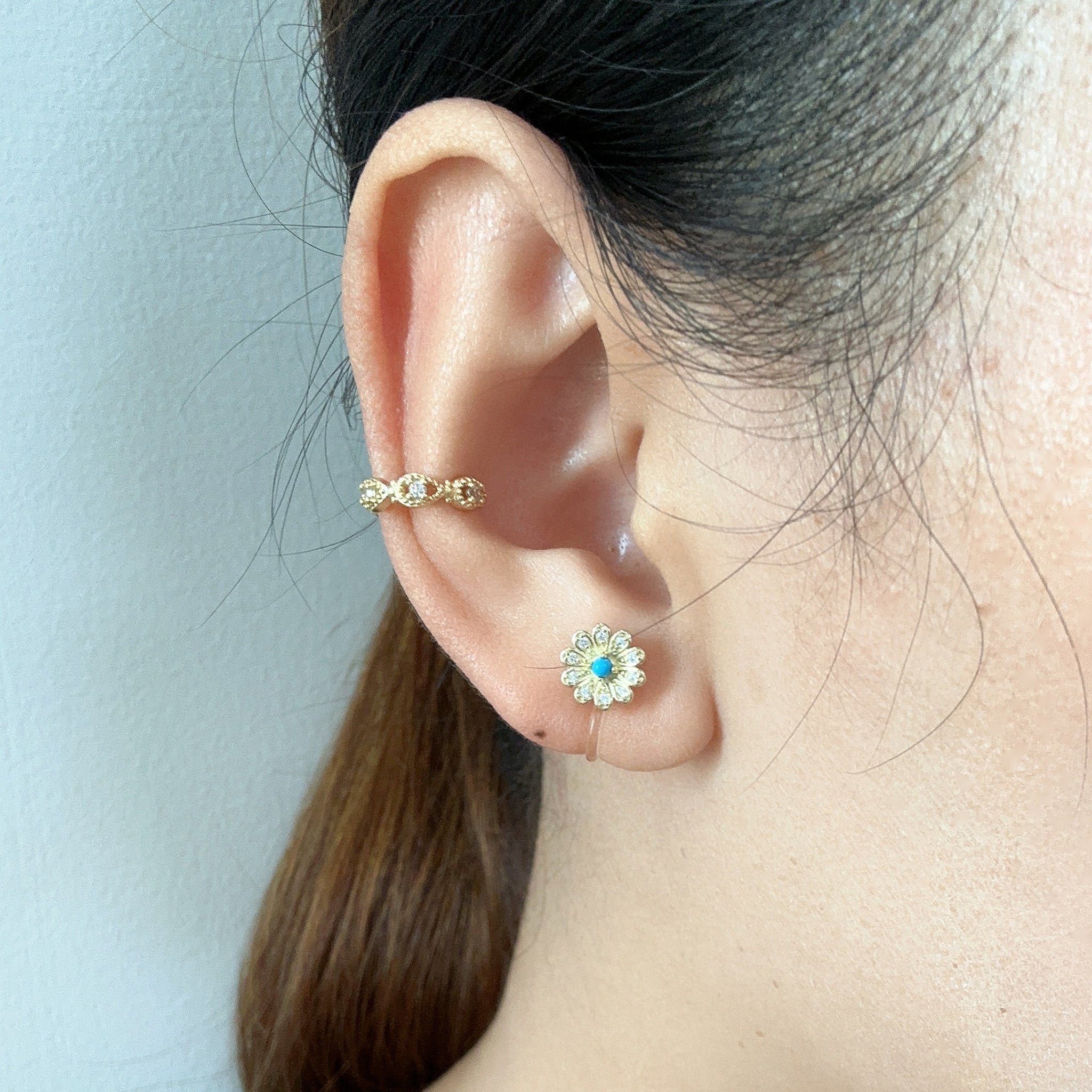 stud clip-on earrings by SOMIY – pain-free non-pierced jewelry for everyday wear
