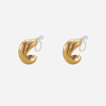 Cross Clip-on Hoop Earrings - SOMIY