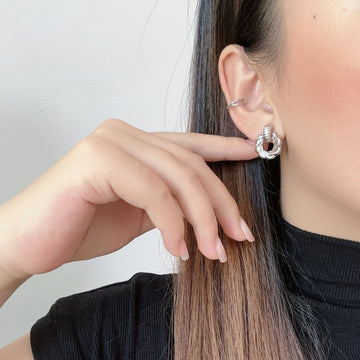 Twist door knocker Clip-On Stud Earrings - SOMIY