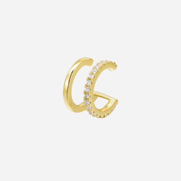 Gold Silverear cuff by SOMIY – modern non-pierced jewelry for all-day comfort