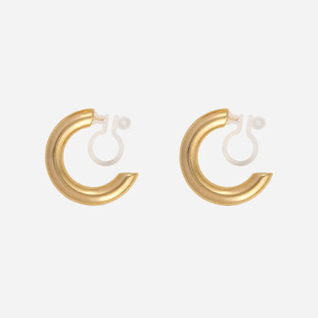Small Daily Clip-On Hoop Earrings - SOMIY