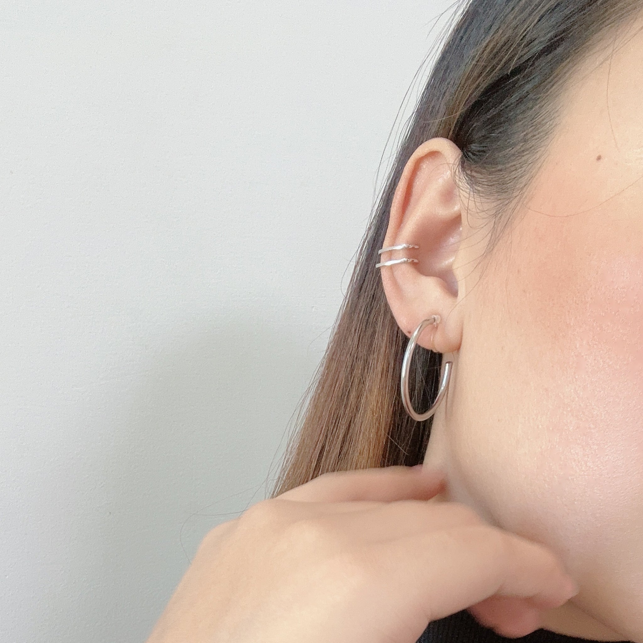 hoop clip-on earrings by SOMIY – pain-free non-pierced jewelry for everyday wear