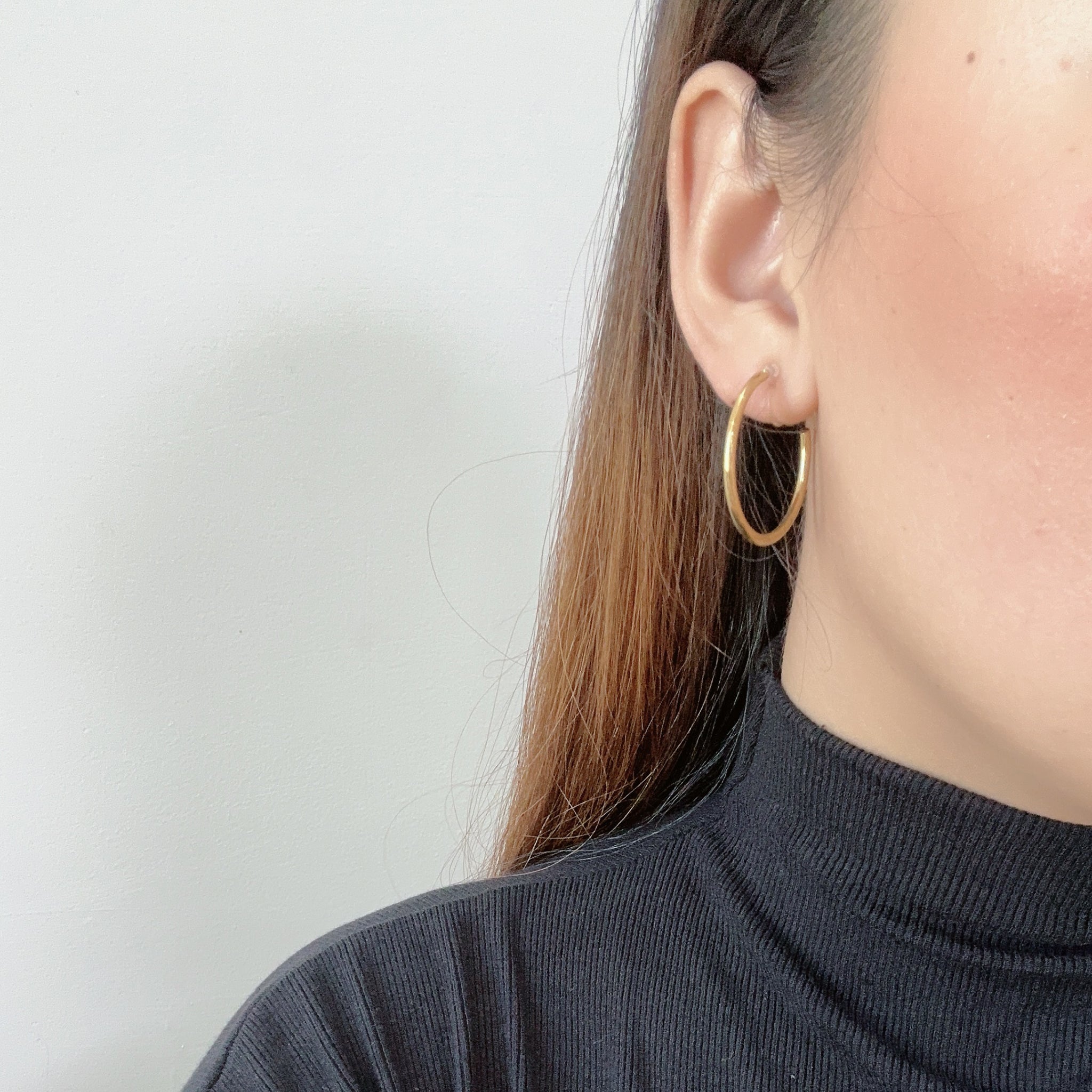 hoop clip-on earrings by SOMIY – pain-free non-pierced jewelry for everyday wear