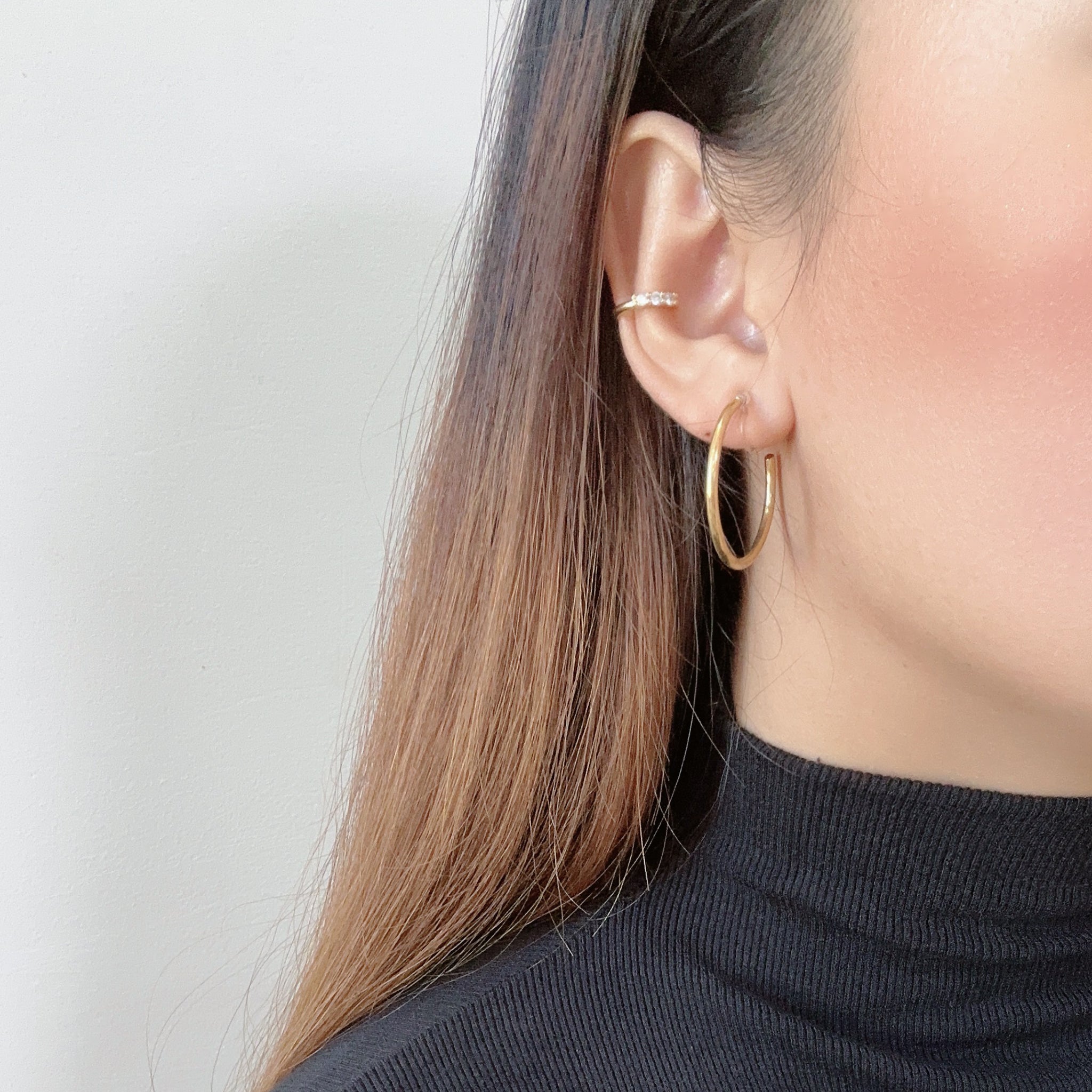 hoop clip-on earrings by SOMIY – pain-free non-pierced jewelry for everyday wear