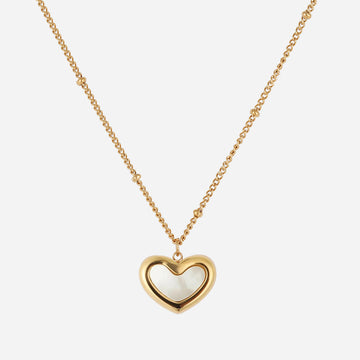 Mother of Pearl Heart Necklace - SOMIY