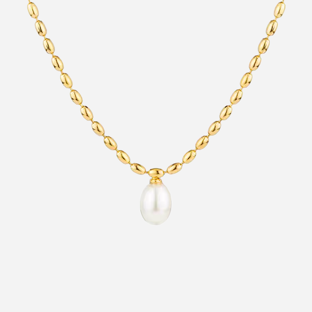 Collier de chaîne torsadé pendentif en larme