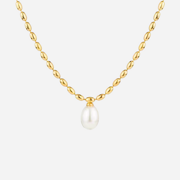 Collier de chaîne torsadé pendentif en larme