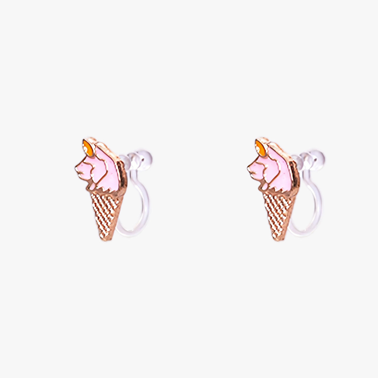Cute Ice cream Clip-On Earrings for Girls
