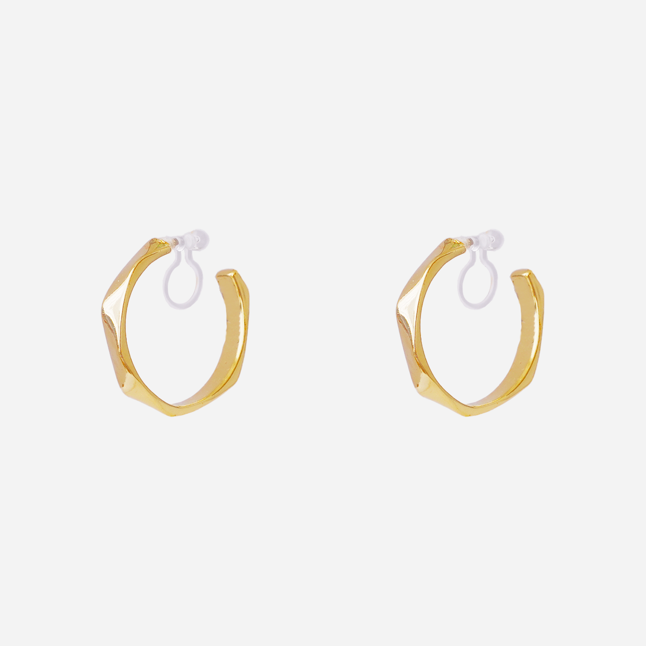 Orecchini clip clip d'argento minimalista