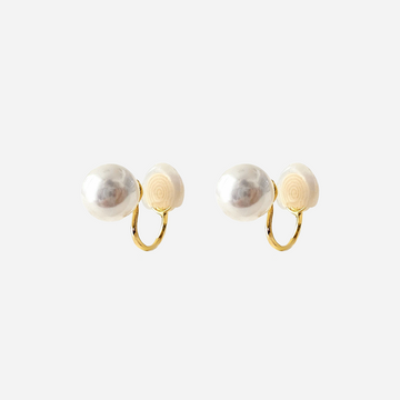Pearl Mosquito Coil Earring