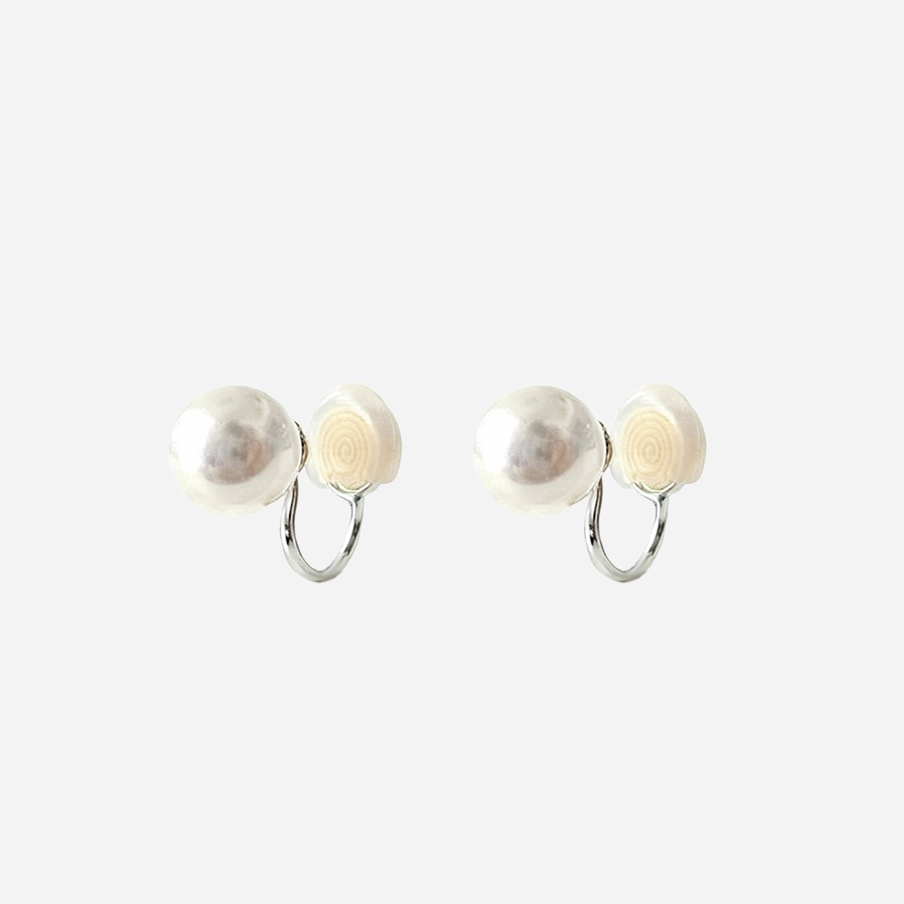 Pearl Mosquito Coil Earring