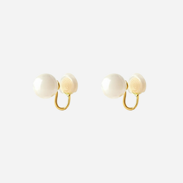 Aretes Pequeños De Aro Con Clip Daily - Dorado