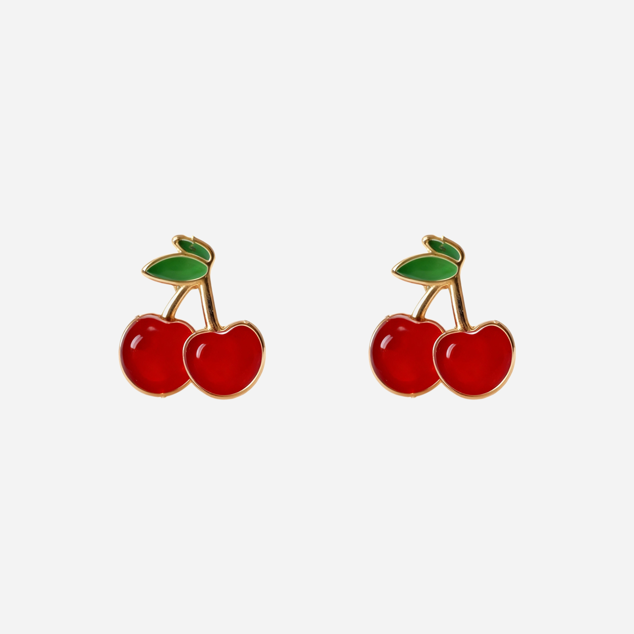 Cherry Cutie Clip On Oorbellen