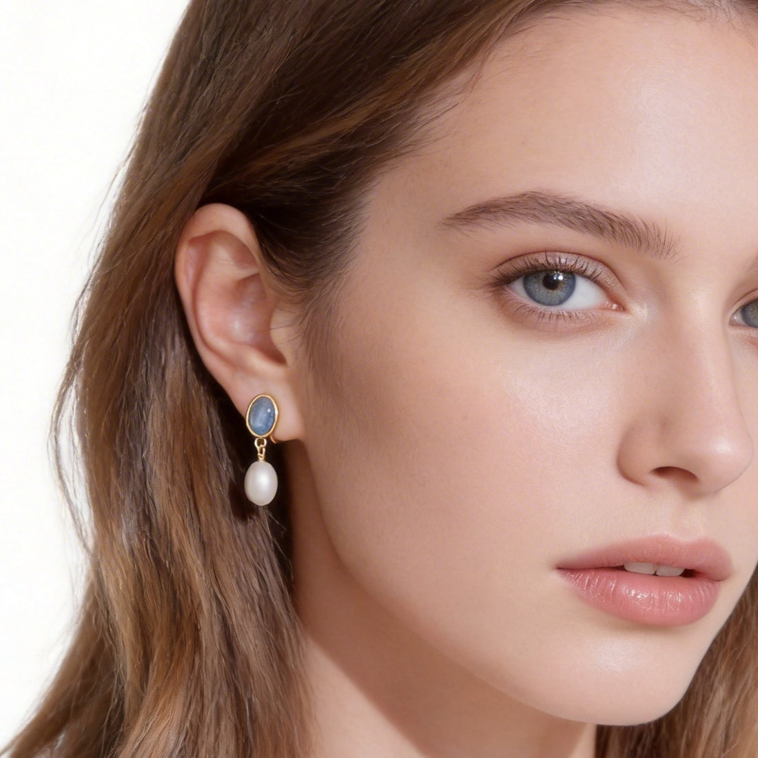 Sleek Polished Slim Drop Clip-On Earrings by SOMIY