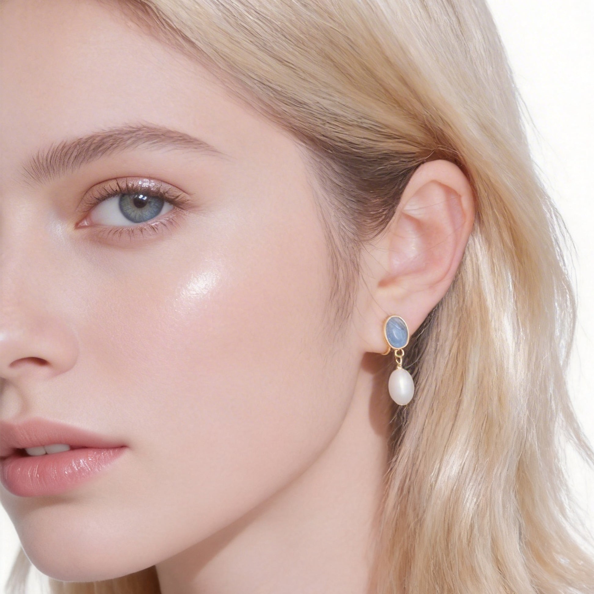 Sleek Polished Slim Drop Clip-On Earrings image 3 by SOMIY