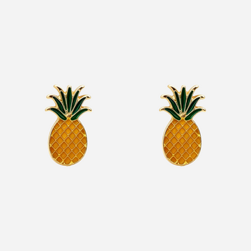 Ananas Cutie Clip On Oorbellen