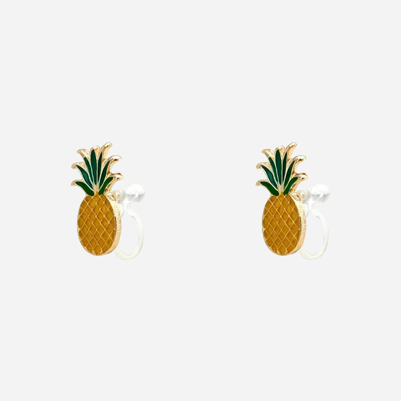 Ananas Cutie Clip On Oorbellen