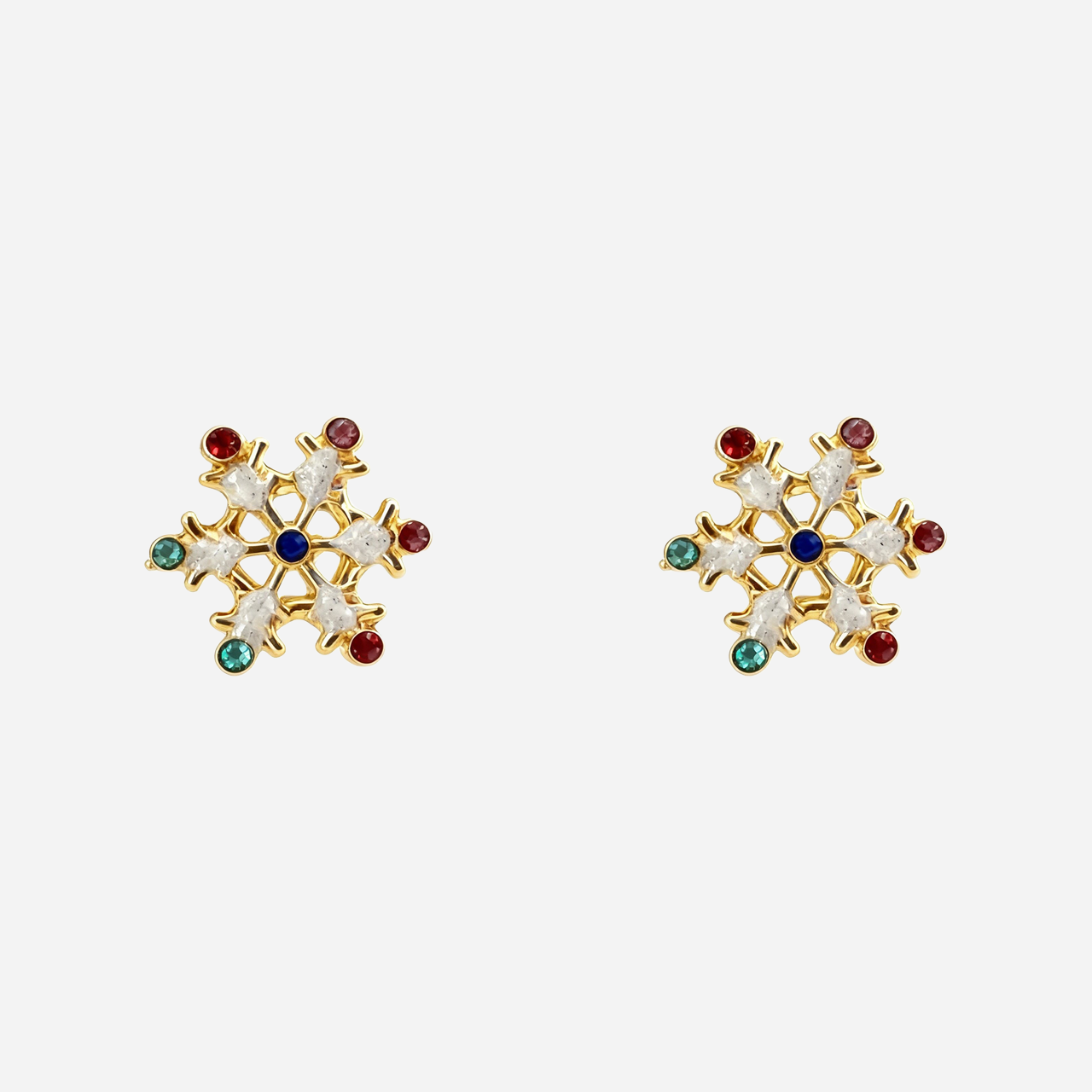 Sneeuwvlokken Schattige Clip Op Oorbellen