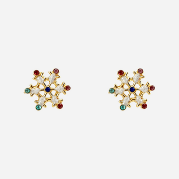 Sneeuwvlokken Schattige Clip Op Oorbellen