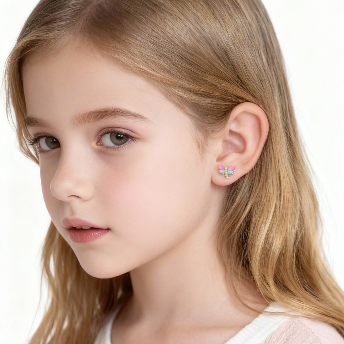 Dragonfly Clip-On Earrings for Girls