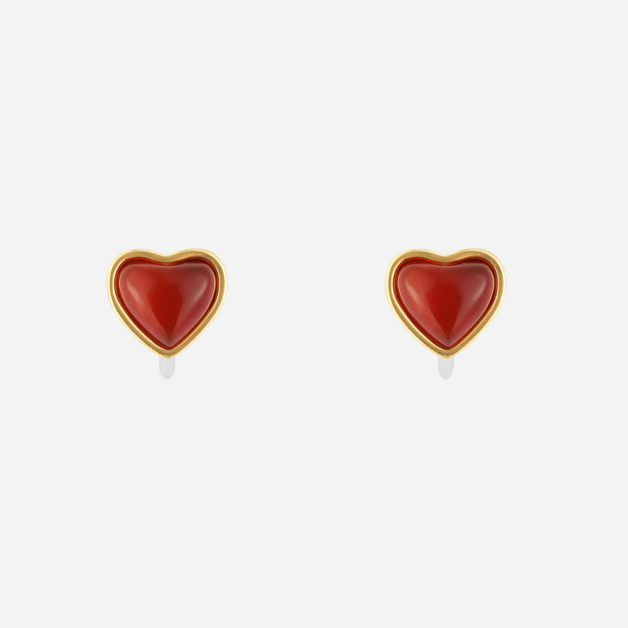 Red Wine Heart Cute Set (Clip-On Earrings&Bracelet) - SOMIY