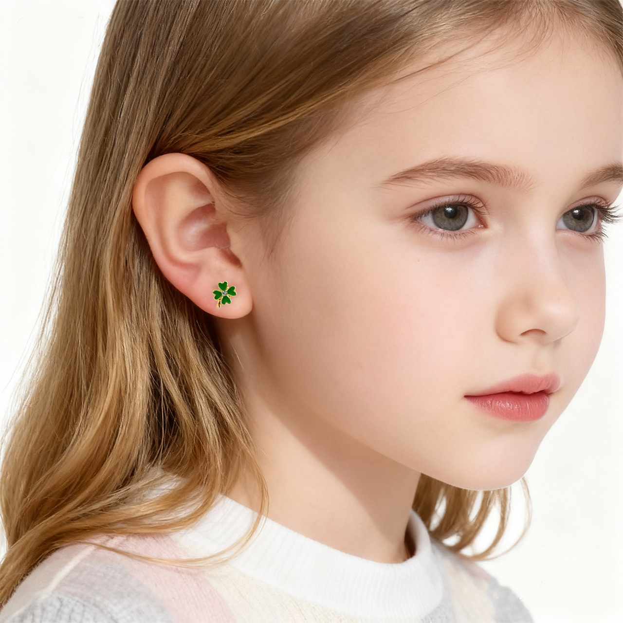 Klavertjevier Cutie Clip Op Oorbellen