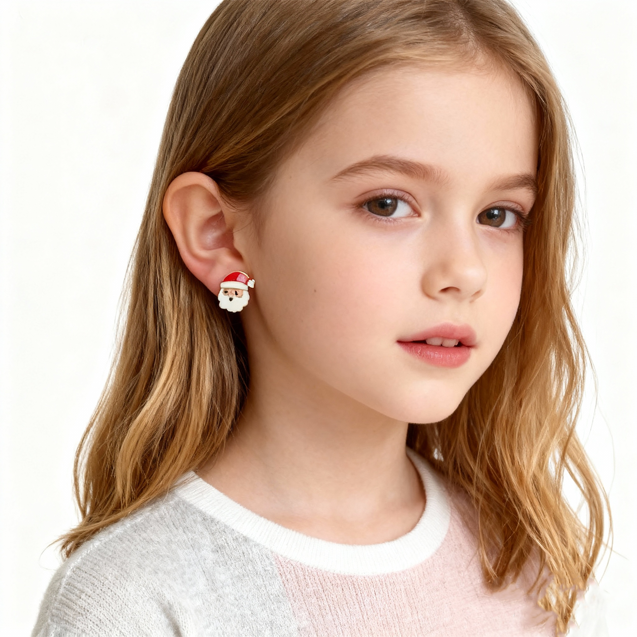 Kerstman Schattige Clip Op Oorbellen