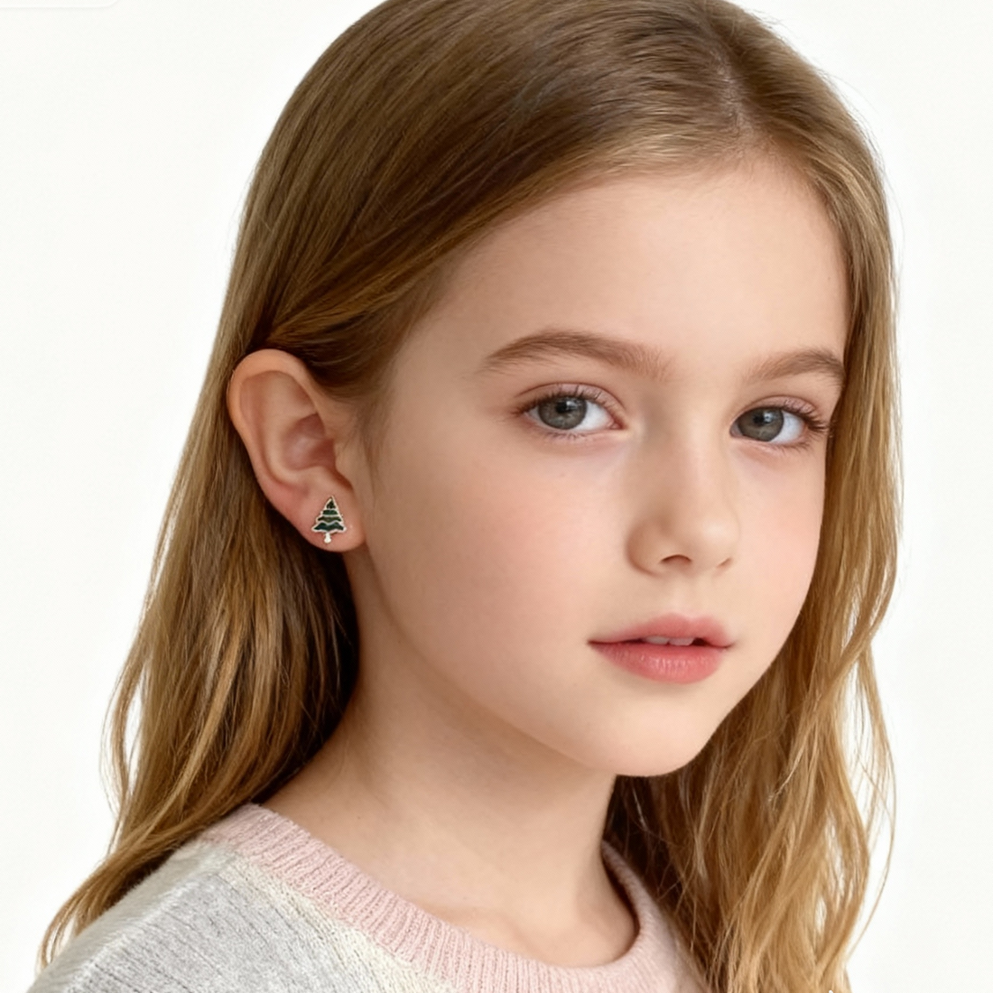 Cute Pine Tree Clip-On Earrings for Girls for non-pierced ears – SOMIY