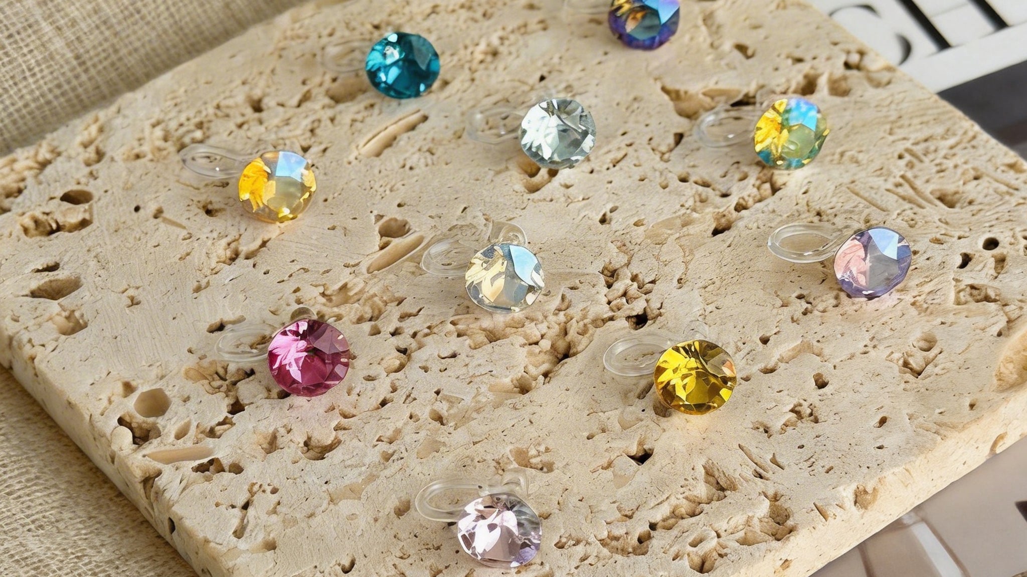 SOMIY new Austrian crystal clip-on earrings collection with brilliant faceted crystal studs