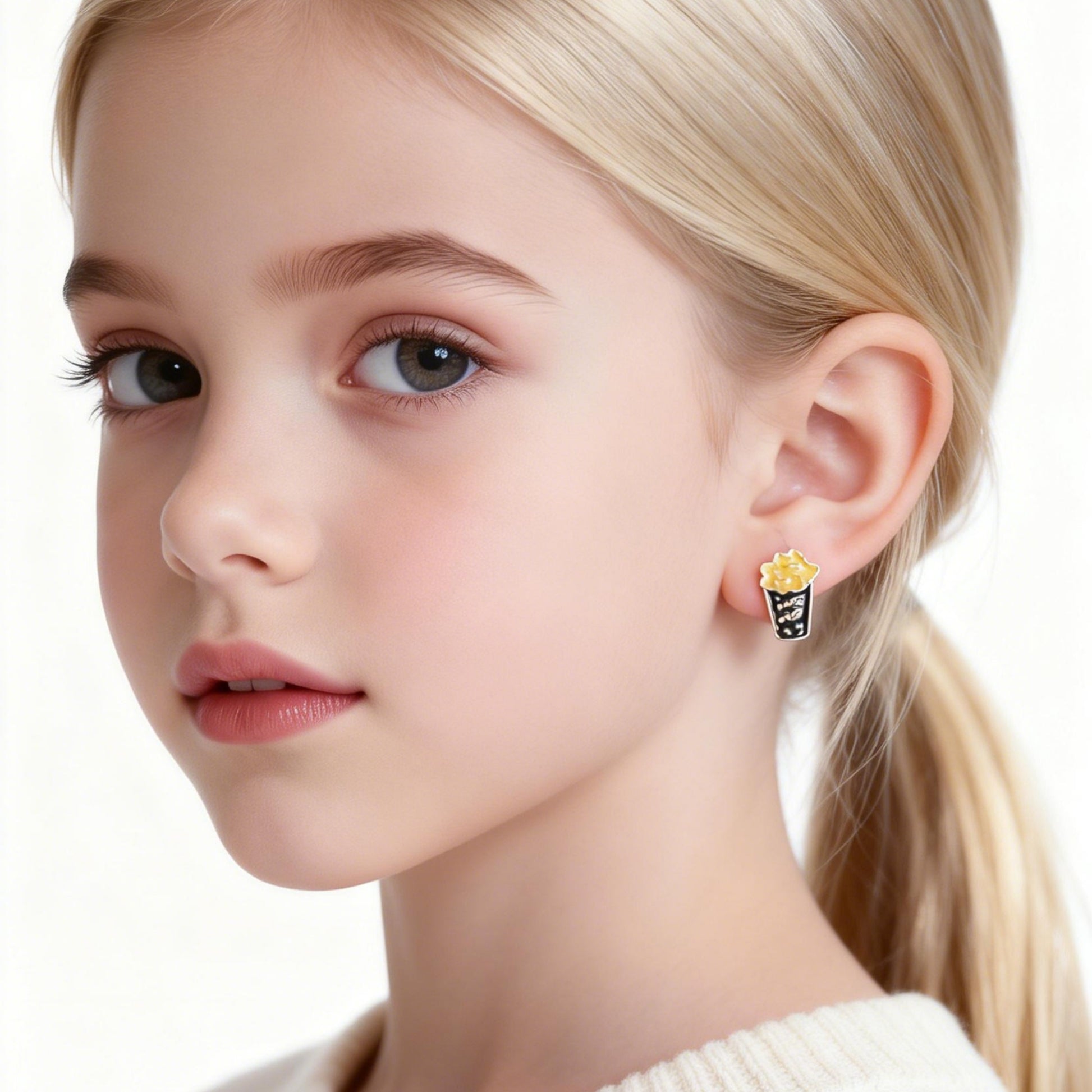 Cute Wings of Love Clip-On Earrings for Girls by SOMIY