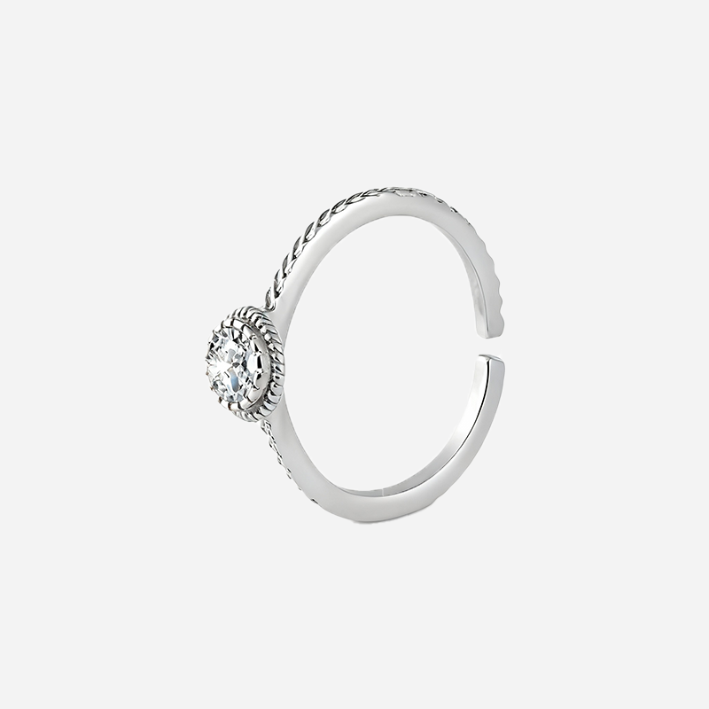 Egyetlen fúró textúrájú nyitott gyűrű