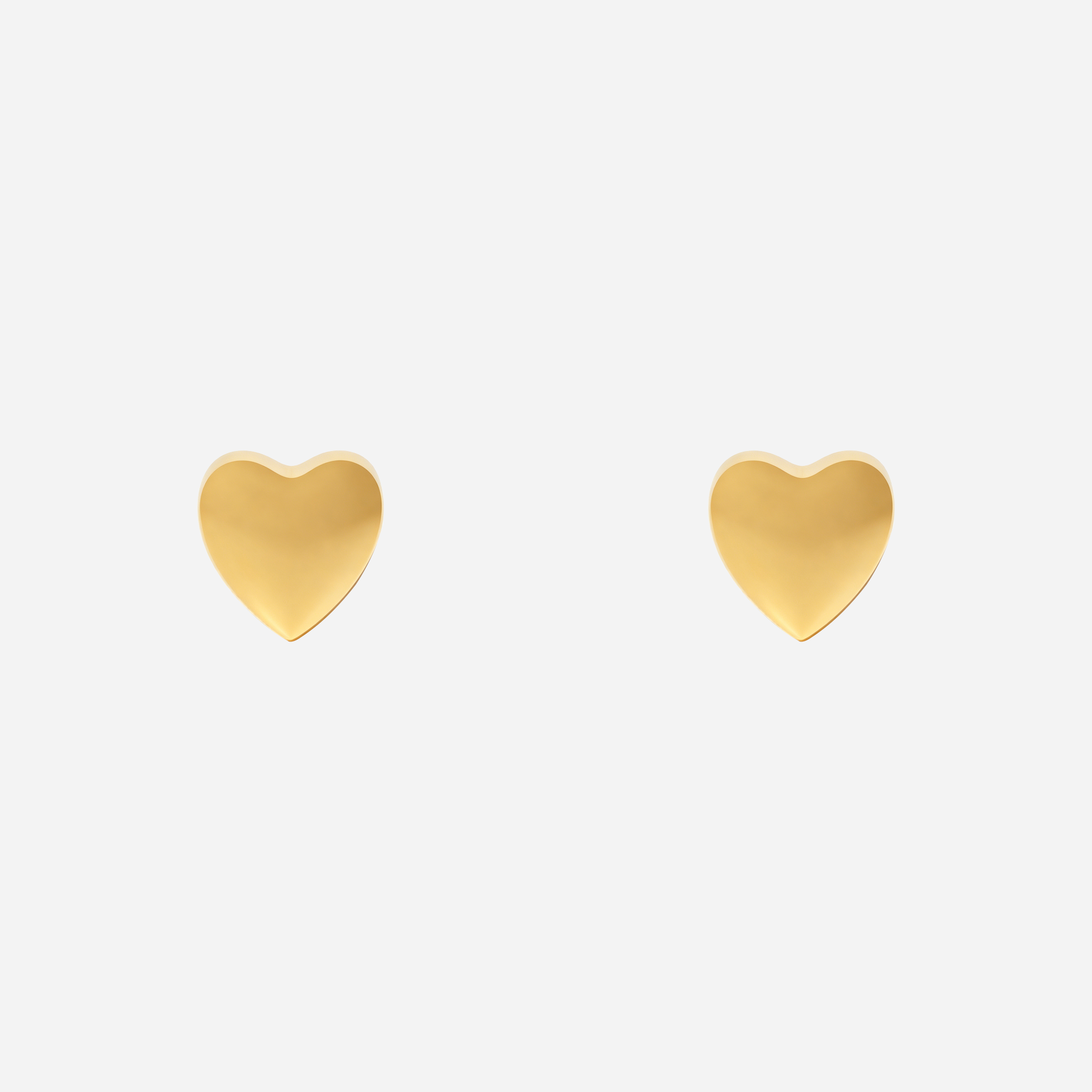 Petite Heart Clip-On Stud Earrings