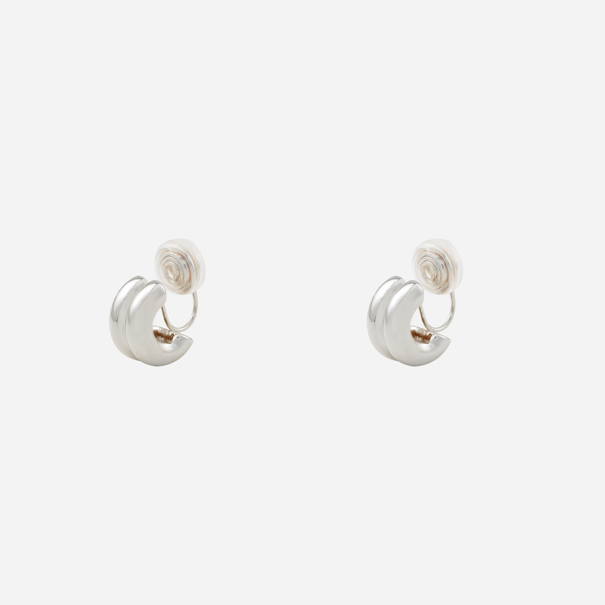 Radiant Sculptural Hoop Clip-On Earrings