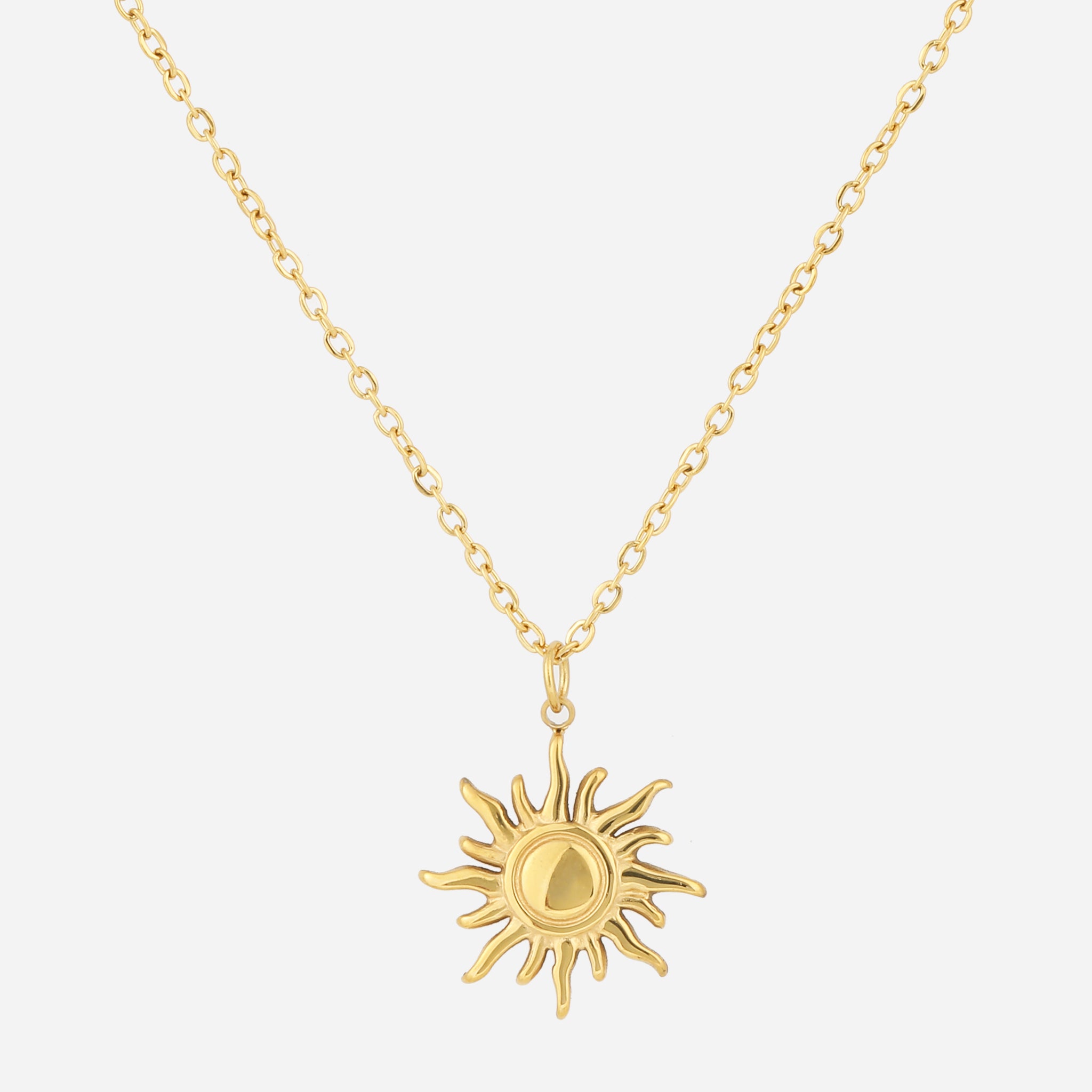 Radiant Sunburst Pendant Necklace