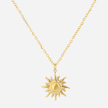 Radiant Sunburst Pendant Necklace