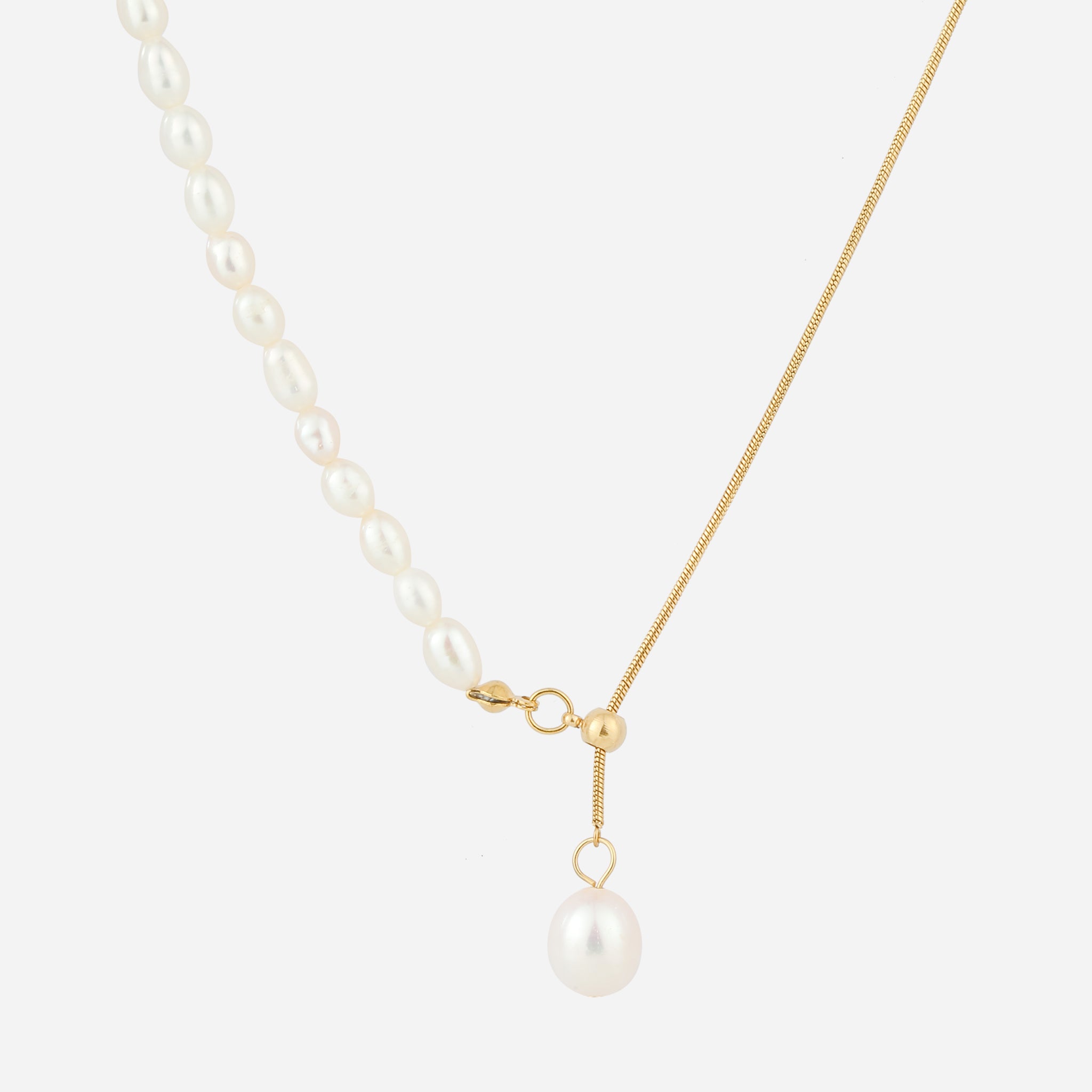 Adjustable Freshwater Pearl Tassel Necklace