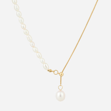 Adjustable Freshwater Pearl Tassel Necklace